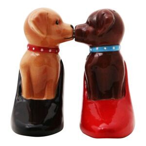 Cute Puppies in High Heel Pumps Salt and Pepper Shaker Set